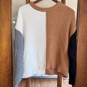 A New Day Colorblock Crew Neck Sweater